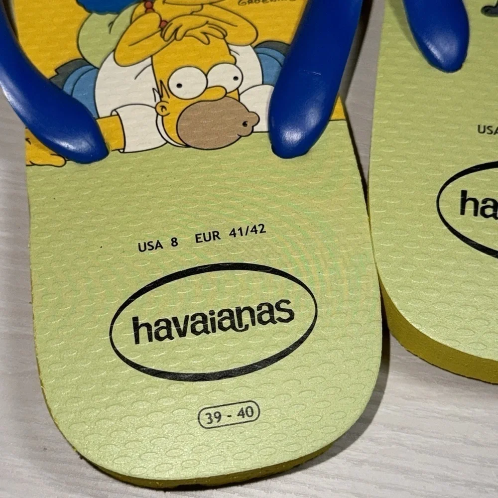 Havaianas Simpsons TV Family Pop Art Abstract Cartoon Beach Flip Flop Sandals